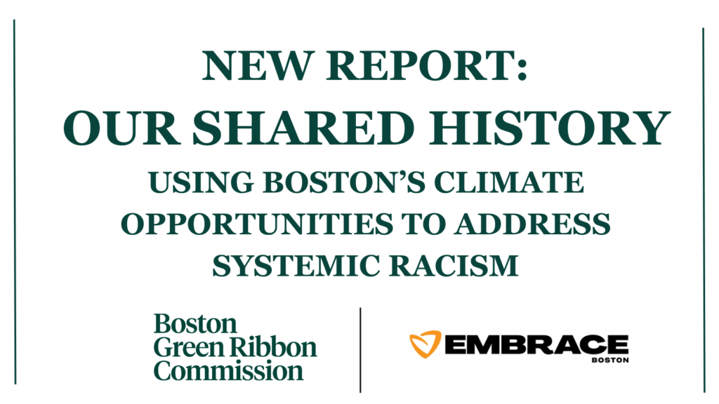 Boston Green Ribbon Commission - Developing shared strategies for fighting  climate change